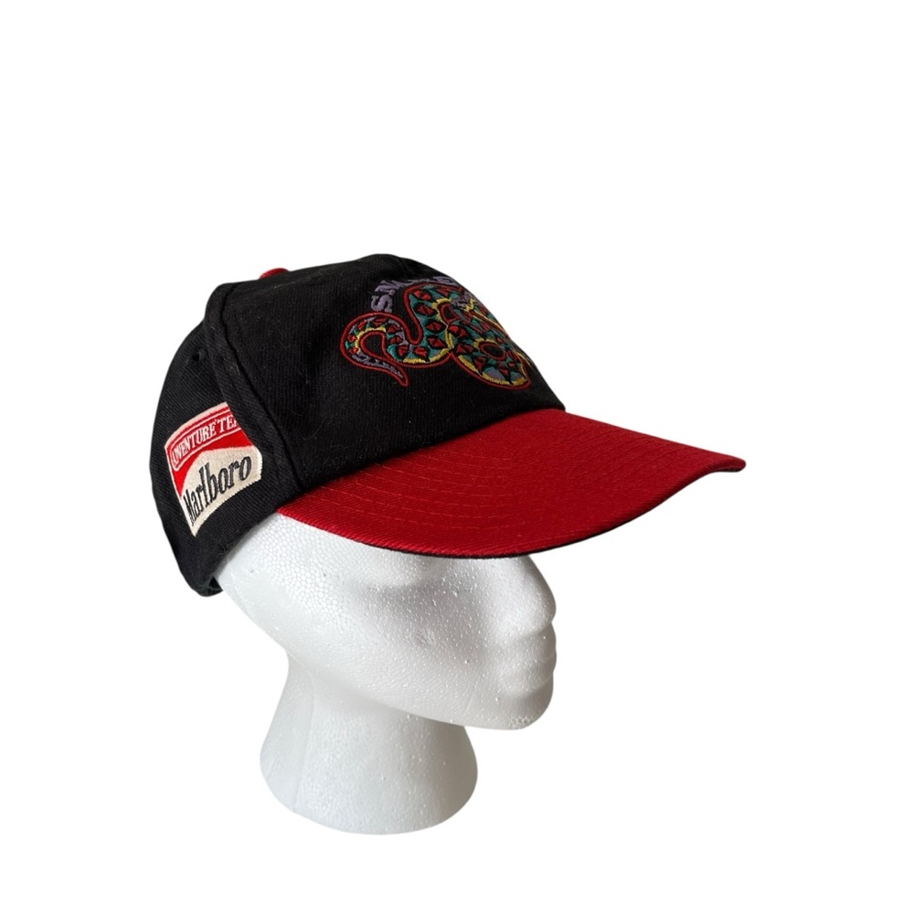 Vintage Marlboro Adventure Team Snake Logo Adjustable Strap Hat Embroidered